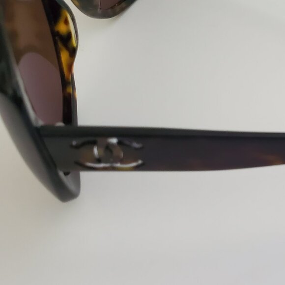 Chanel 5183 c714/3G Sunglasses Brown Tortoise Brown W/case &Box - Picture 8 of 10